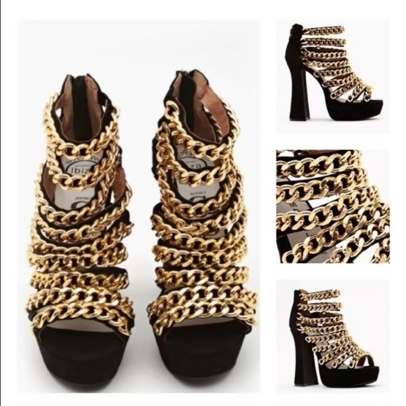 Jeffrey Campbell Chain Shoes - Picture 1 of 3